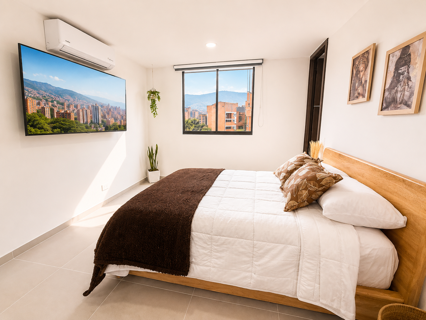 D701 Apartamento Modernode 2 habitaciones · Laureles · A/A (1/8)